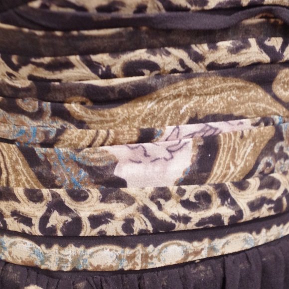 Bebe Silk Chiffon Bubble Hem Strapless Cocktail Dress- Sz. Med - Picture 5 of 9